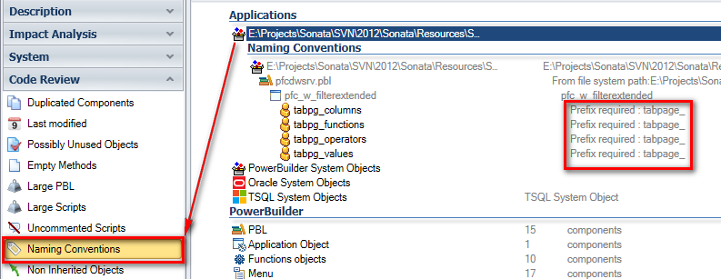 Check & Customize Naming Conventions for PB, PL/SQL and T-SQL Code