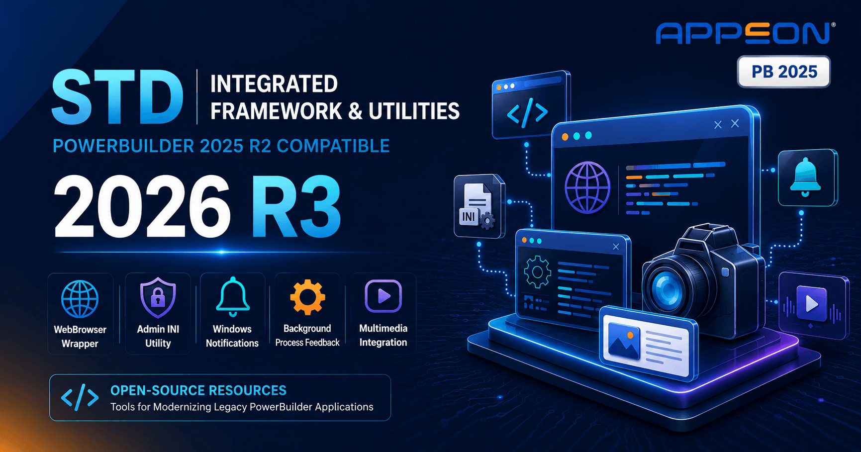 STD Framework 2026 R3 and Five Updated Demo Apps for PowerBuilder 2025 R2