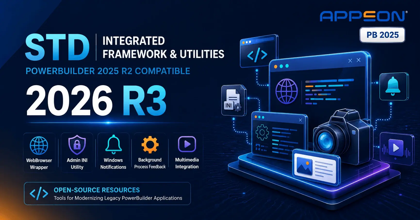 STD Framework 2026 R3 and Five Updated Demo Apps for PowerBuilder 2025 R2