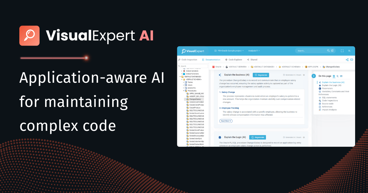 Visual Expert AI Is Now Generally Available for PowerBuilder, PL/SQL & T-SQL