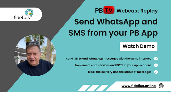 Send WhatsApp and SMS from PowerBuilder App