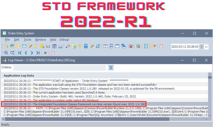 STD Integrated Framework - 2022R1 Released