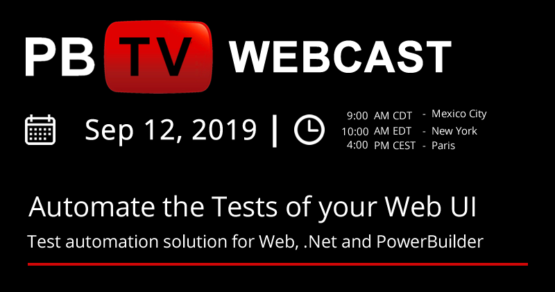 Automate the Tests of Your Web UI | PBTV Webcast